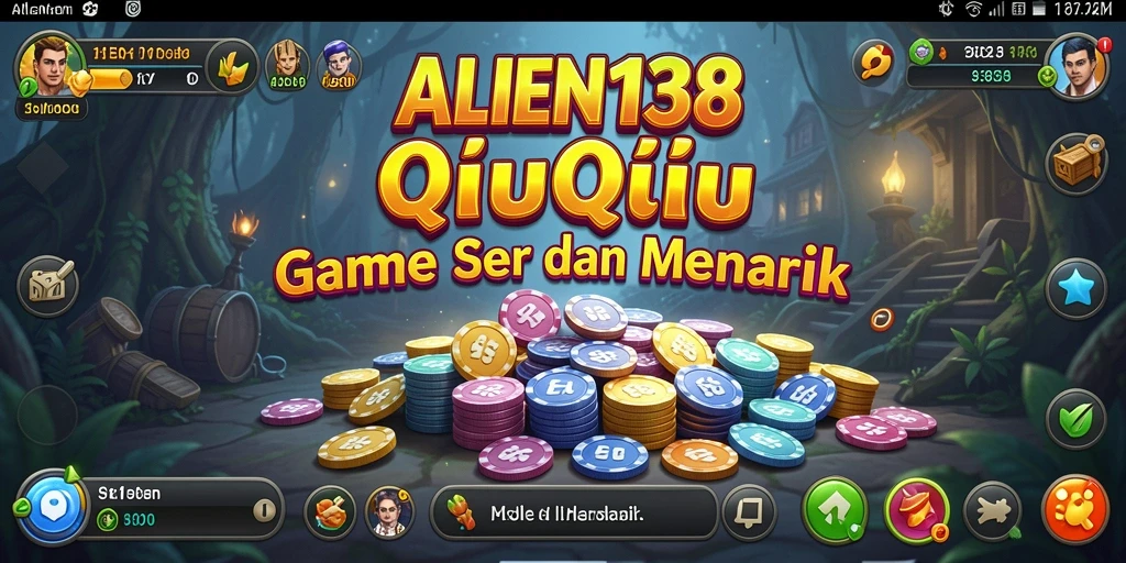 Screenshot gameplay QiuQiu menunjukkan keseruan bermain ALIEN138.