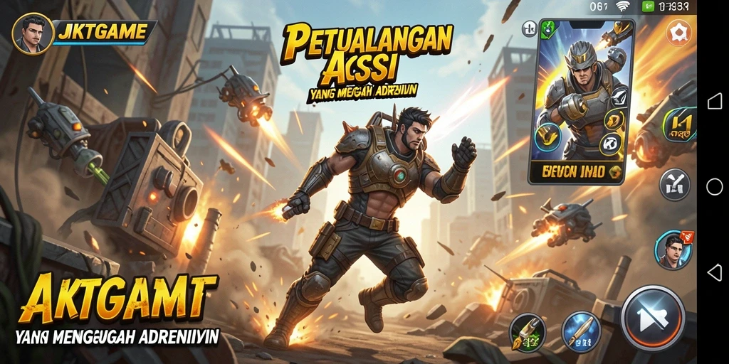 Tangkapan layar gameplay JKTGAME yang penuh aksi.