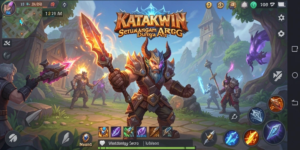 Tangkapan layar gameplay KATAKWIN yang menampilkan aksi seru di dunia ARPG.