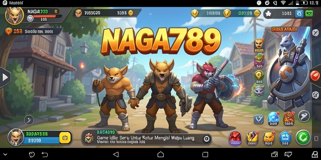 Tampilan gameplay Idle NAGA789 yang mengasyikkan dan interaktif.