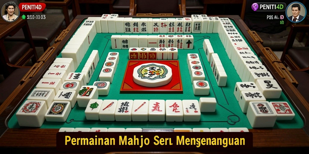 Screenshot utama PENITI4D menunjukkan gameplay Mahjong yang seru dan menantang.