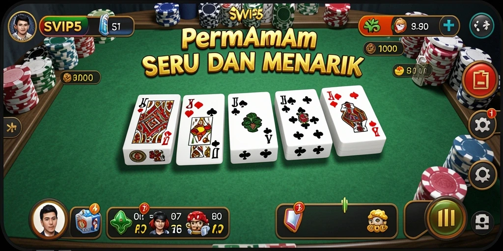 Screenshot SVIP5 menampilkan gameplay seru dan interaktif permainan Domino.